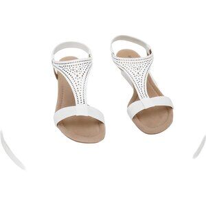 Style Co Vacanzaa Perforated Wedge Sandal White - US 6.5M
